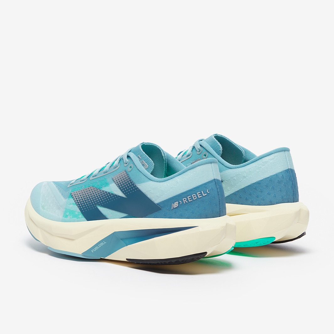 New Balance Womens FuelCell Rebel v4 Quarry Blue/Chrome Blue