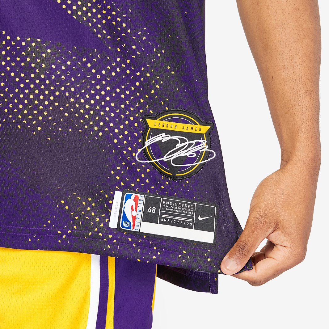 Nike NBA Lebron James Dri-Fit Select Series Jersey Field Purple