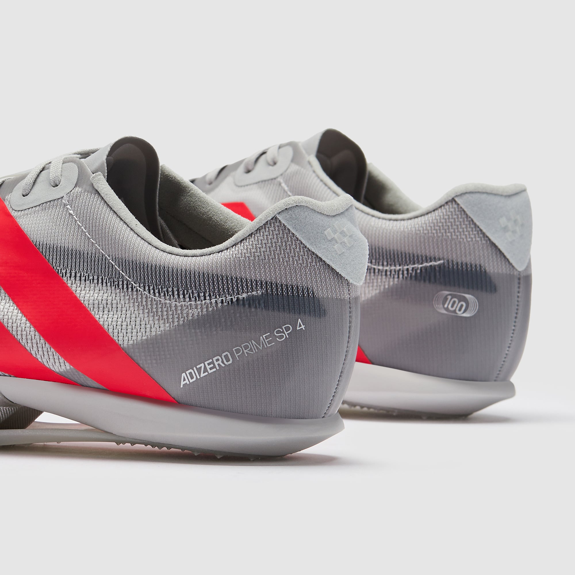 adidas adizero Prime SP 4 - Grey Two/Lucid Red/Silver Met - Mens