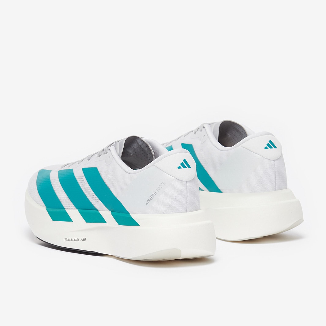 adidas Womens Adizero Evo SL - FTW White/Pure Teal/Grey Two - Mens