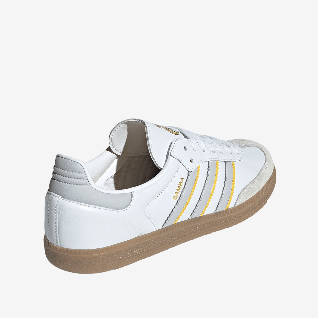adidas Samba ホワイト/ゴールド レアル・マドリード adidas Originals Samba x Real Madrid - Ftwr White/Light Solid Grey