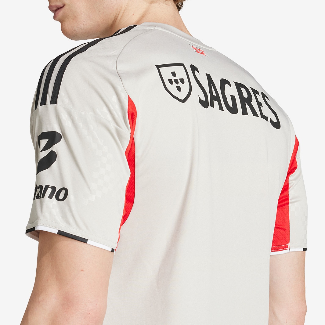 adidas Benfica 25/26 Away Jersey - Wonder Alumina - Mens