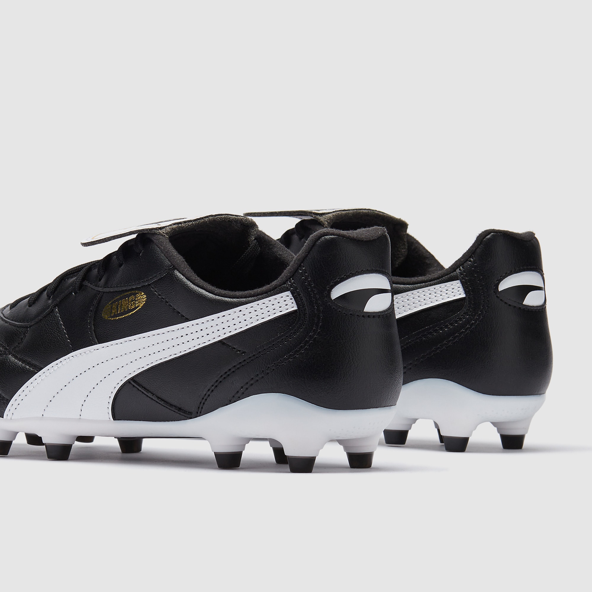 Puma King Top Firm Ground/Artificial Grass - Puma Black/Puma White