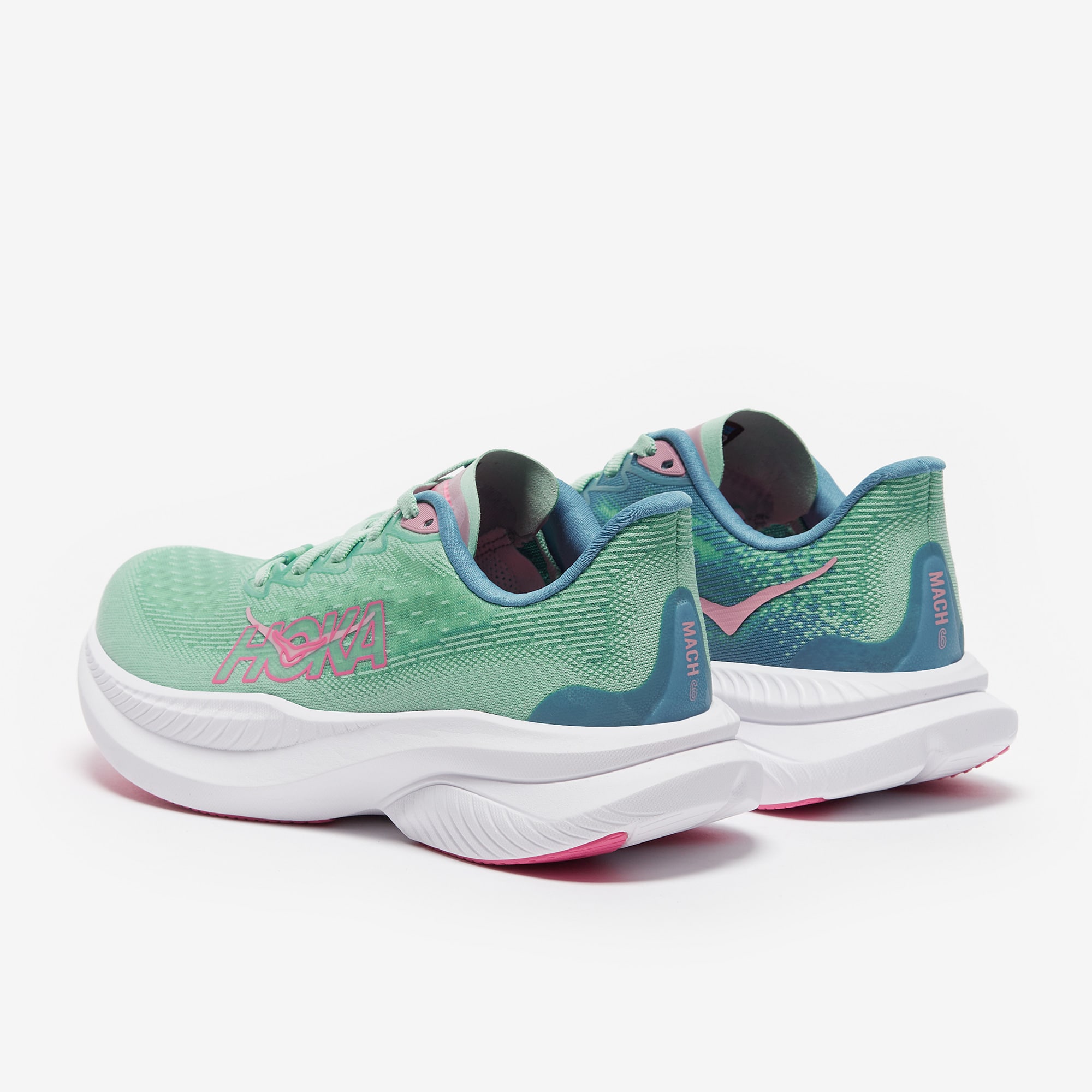 Hoka Womens Mach Jadeite/Alpine Blue Womens Shoes Pro