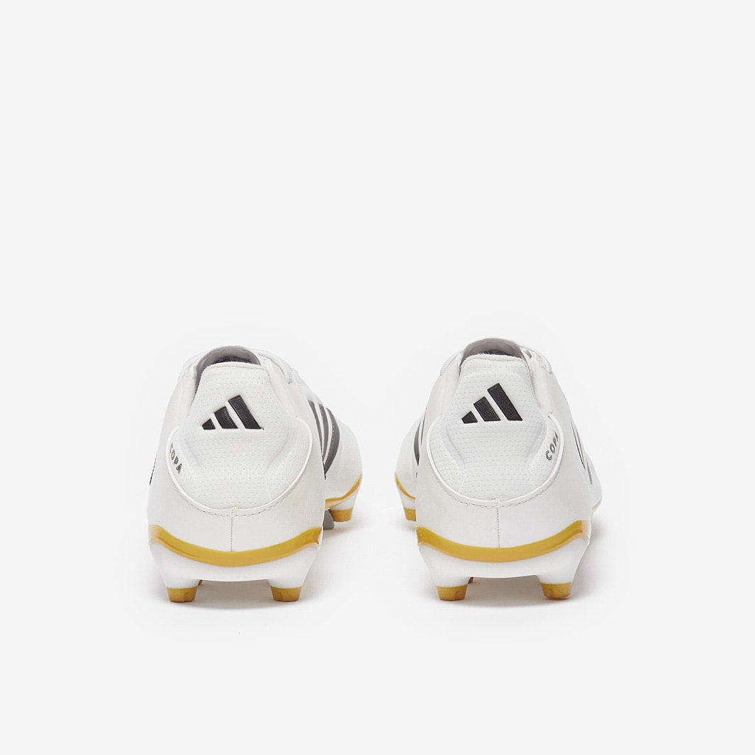 adidas Copa ホワイト/ゴールド サッカーシューズ adidas Copa Pure 2 Elite Leather Firm Ground - Ftwr White/Ftwr