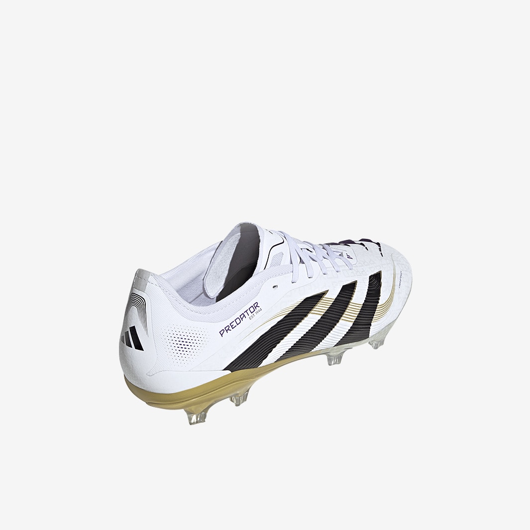 adidas Predator Pro Firm Ground - White/Core Black/Met Gold