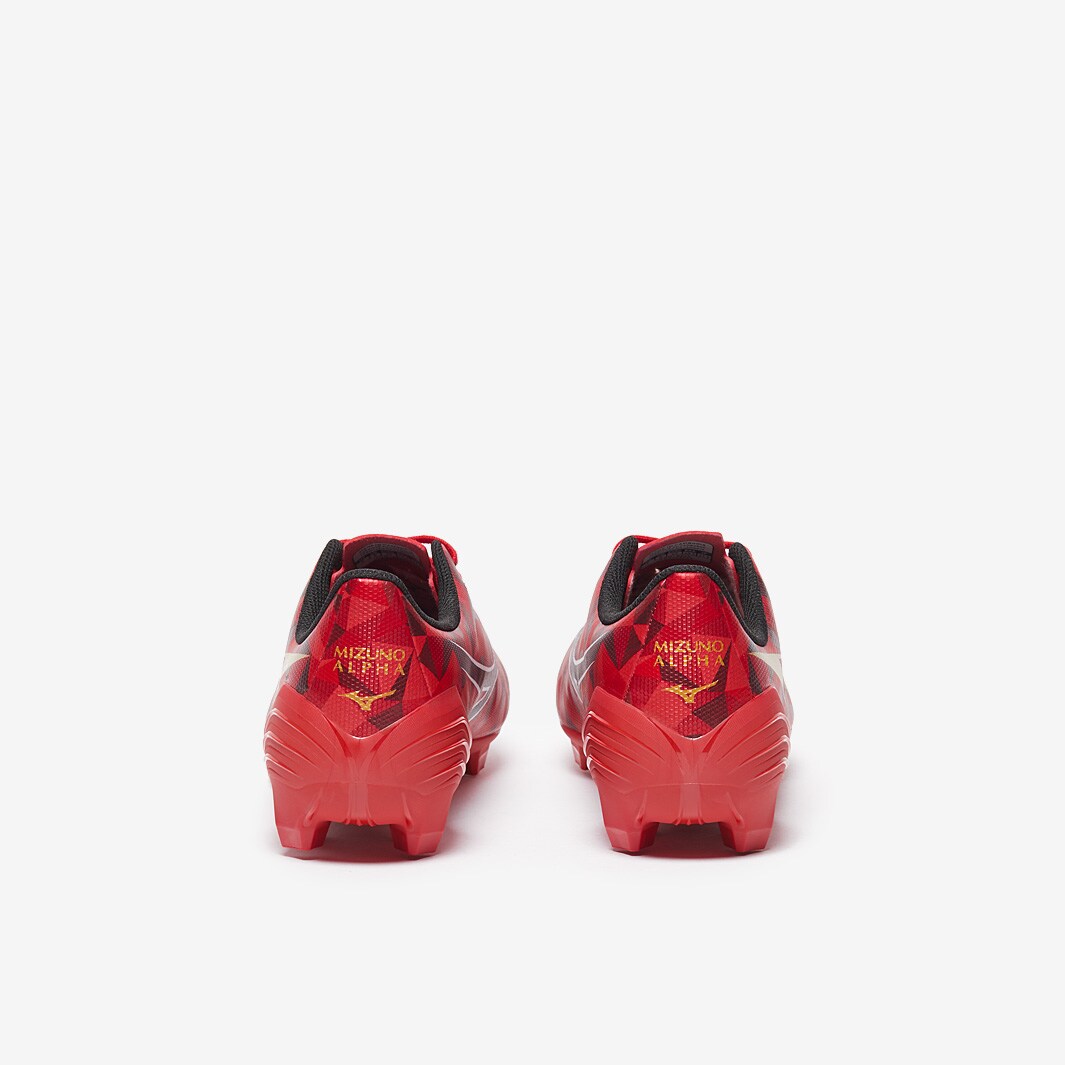 Mizuno Alpha II Select FG Rosso 40° Morelia/Nero/Oro Scarpe
