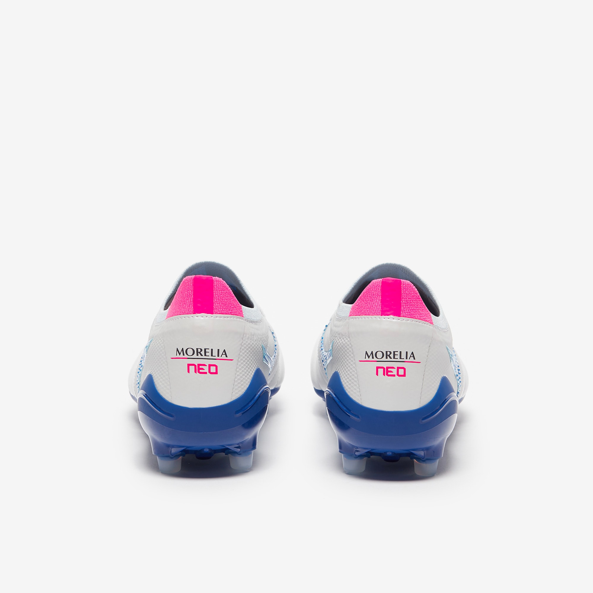 Mizuno Morelia フットサルシューズ 青/白/ピンク Mizuno Morelia Neo IV Beta Elite Firm Ground - White/Tanager