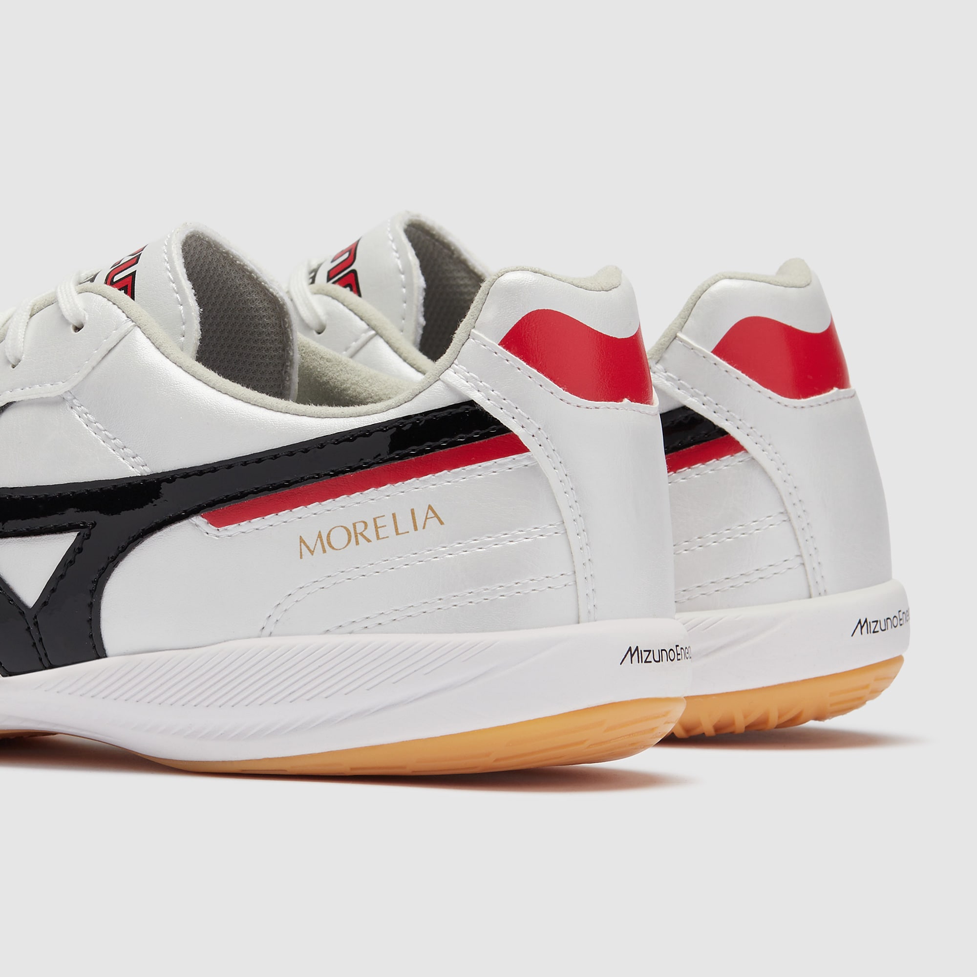 Mizuno Morelia Sala Pro Indoor - White/Black/Chinese Red - Adult
