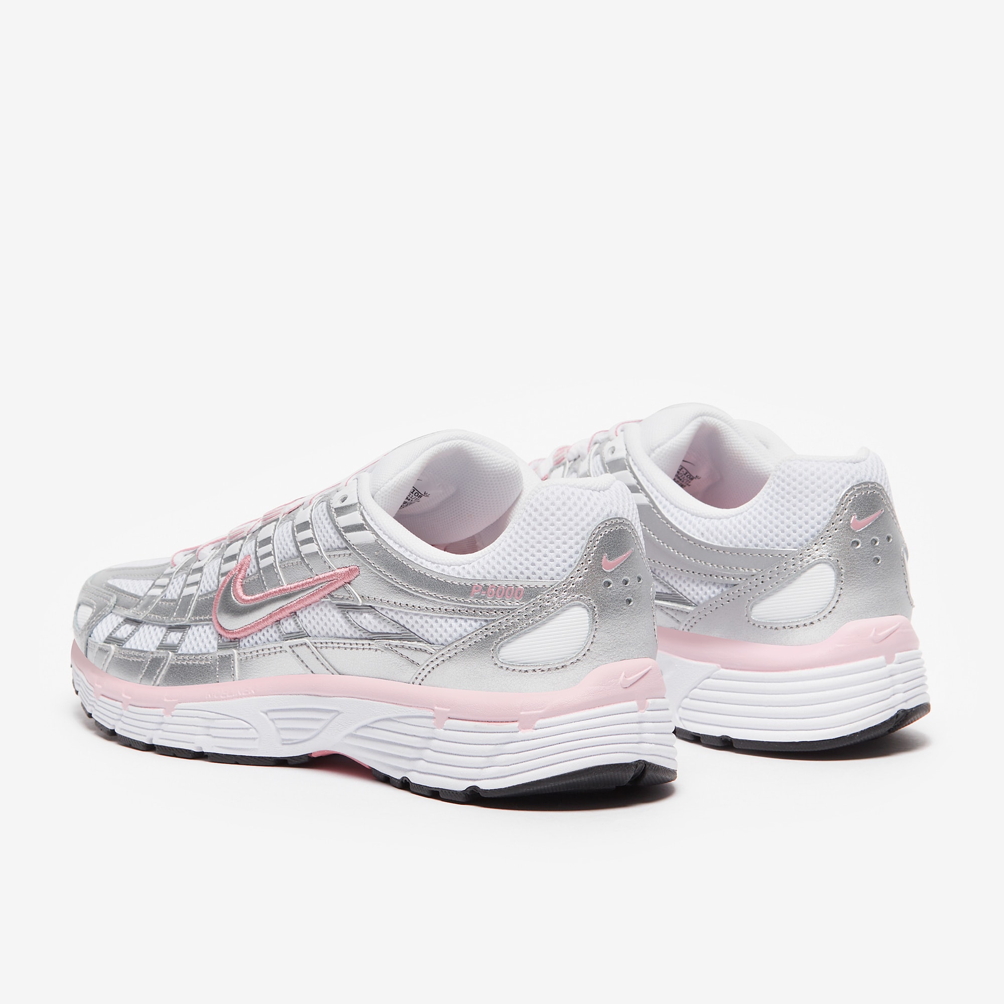 Nike Sportswear Womens P-6000 - White/Metallic Silver