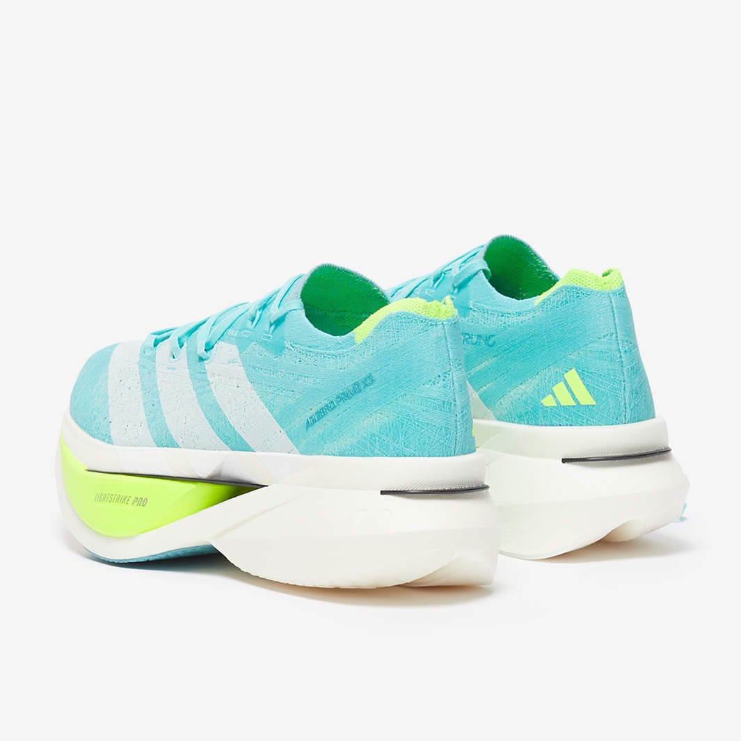 adidas adizero Prime X3 Strung - Flash Aqua/Zero Met./Lucid Lemon