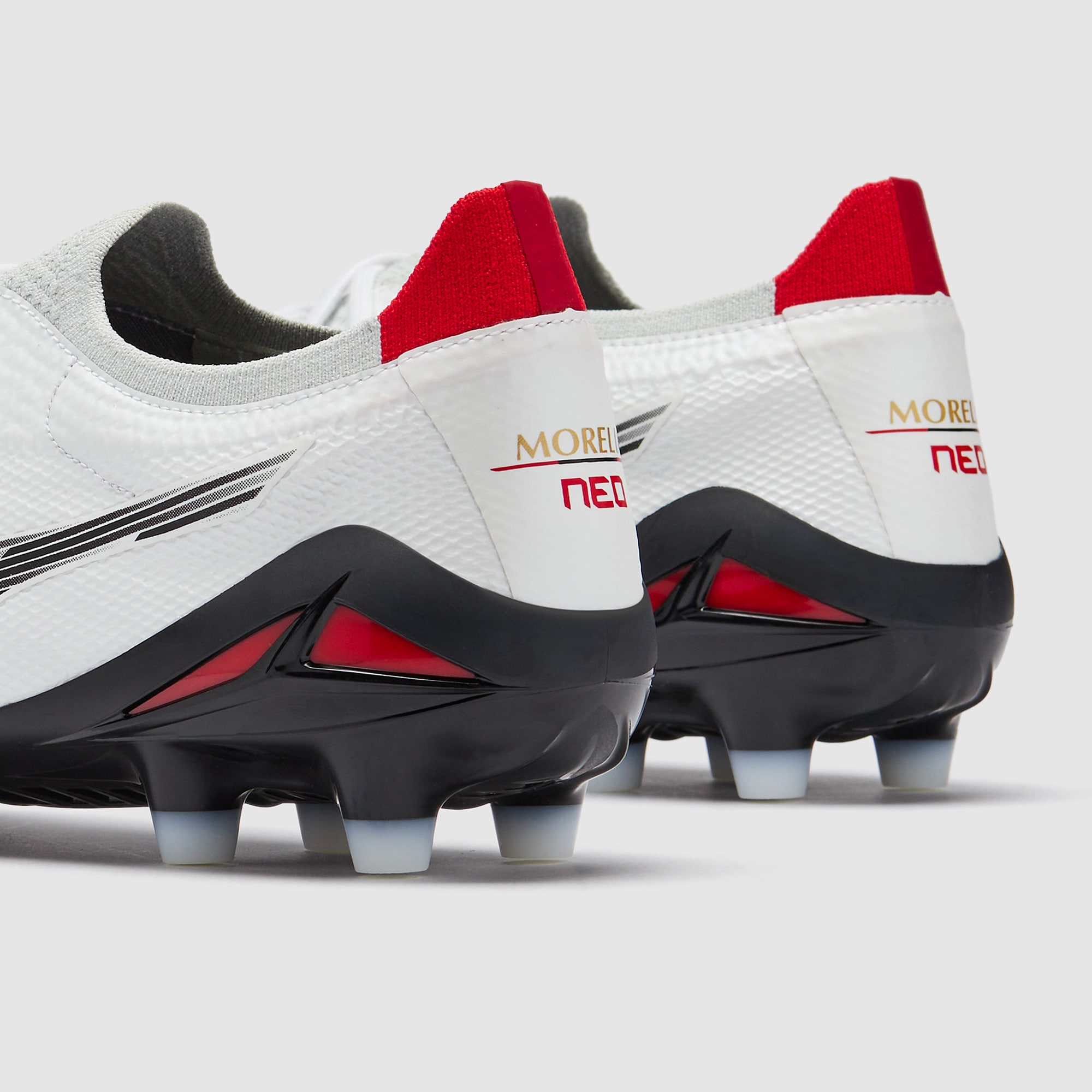 Mizuno Morelia Neo ホワイト/レッド 日本製 Mizuno Morelia Neo IV Japan Radiant Red FG Cleats | Rugby Now