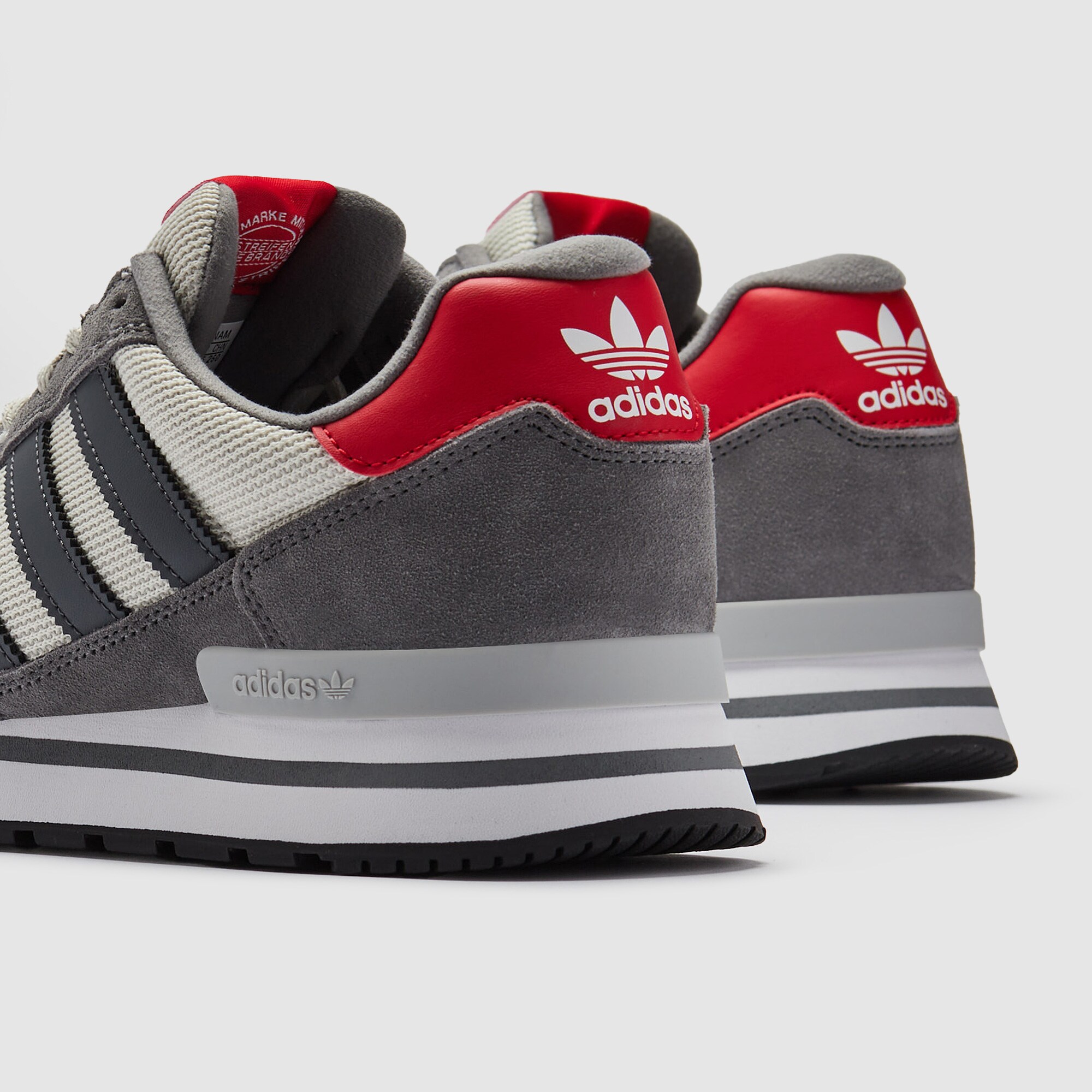 adidas スパイクシューズ グレー/レッド adidas Originals ZX 500 RS - Grey/Better Scarlet - Trainers - Mens