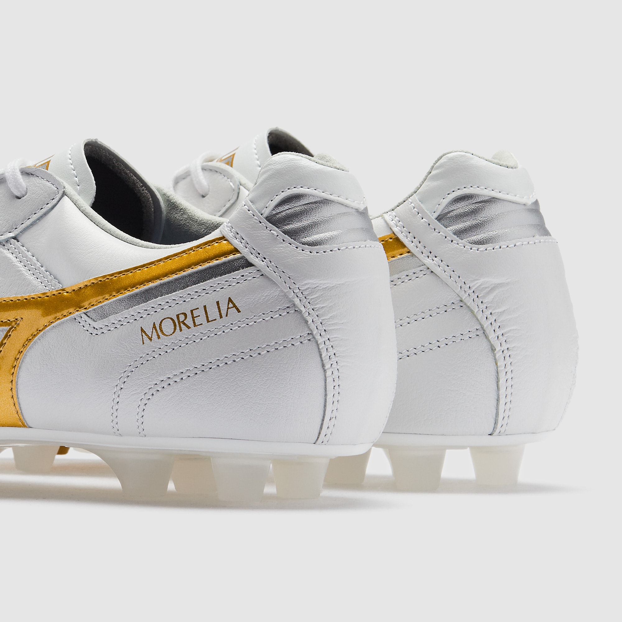 Mizuno Morelia II Made In Japan Firm Ground - White/Football Gold
