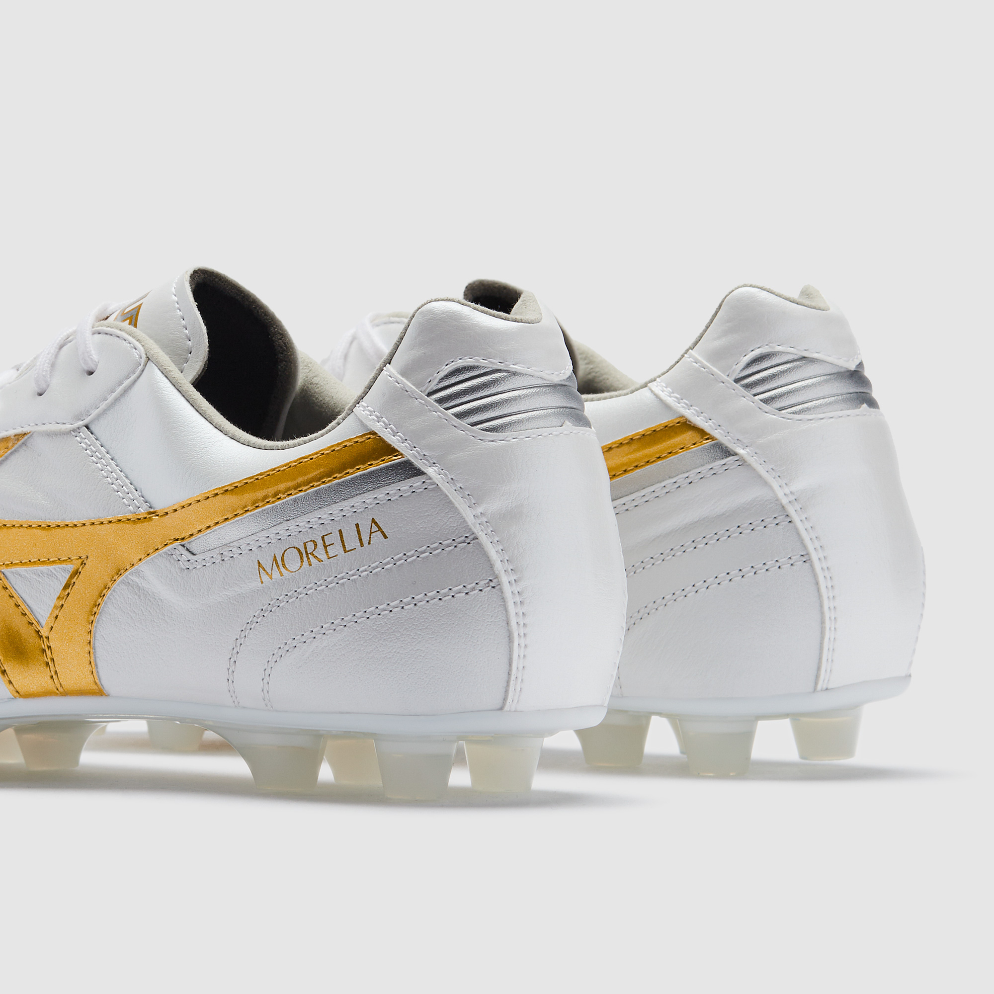 Mizuno Morelia II Elite Firm Ground - White/Football Gold/Galaxy