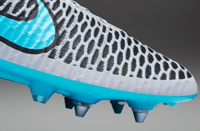 Nike SG-Pro - Mens Boots Soft Ground - Wolf Grey/Turquoise Blue-Black-Wolf Grey