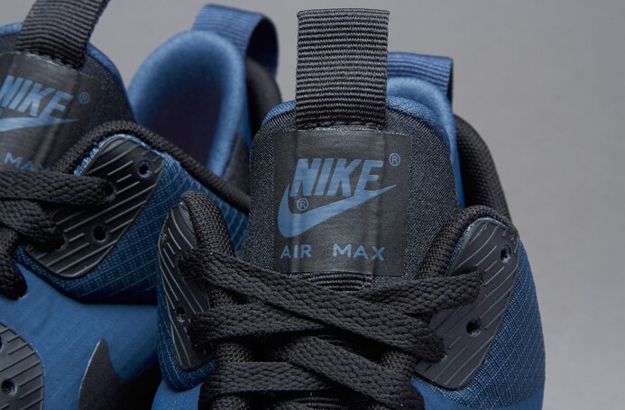 Nike Sportswear Air Max 90 Mid Winter Herrenschuhe Blau Schwarz Dunkelgrau Pro Direct Soccer