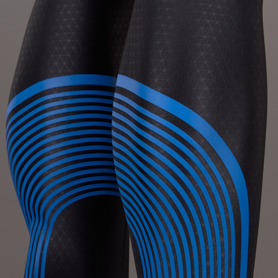 Nike Womens Power Speed Tights - Black/Hyper Cobalt/Reflective Silver
