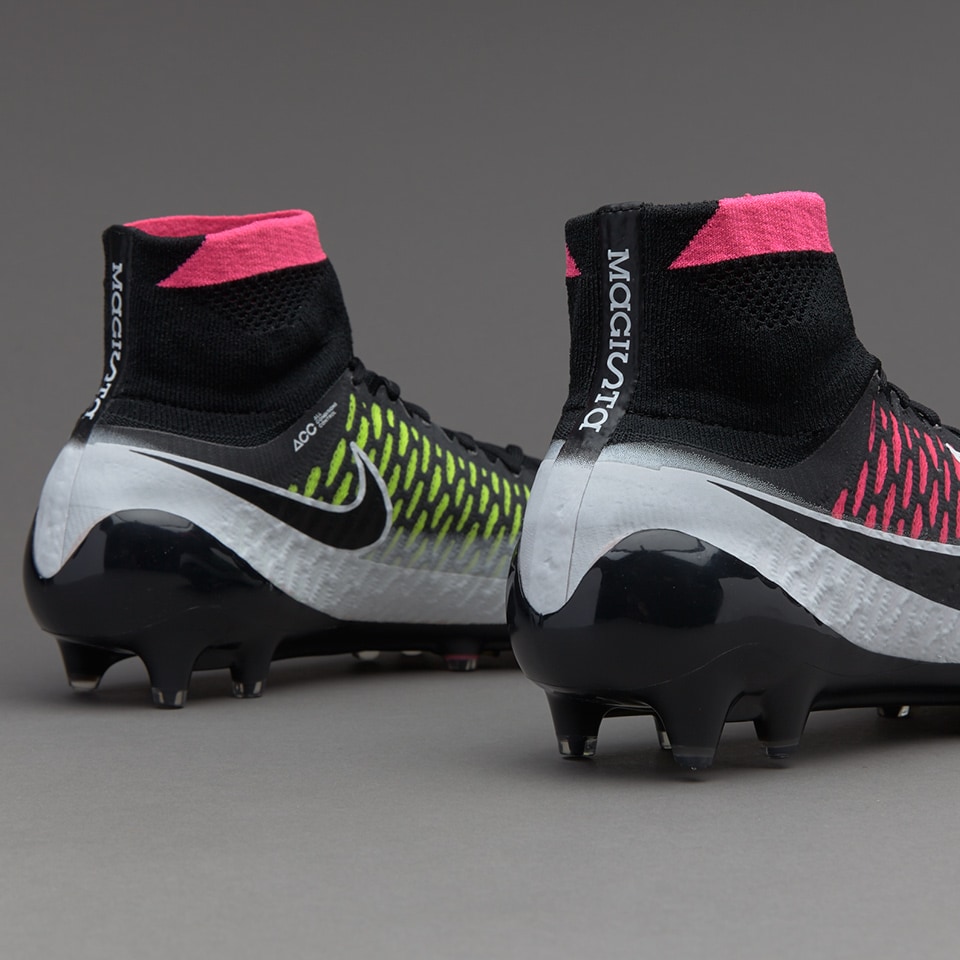 Nike Magista Obra FG - Mens Soccer Cleats Firm Ground - White/Black/Pink Blast/Volt