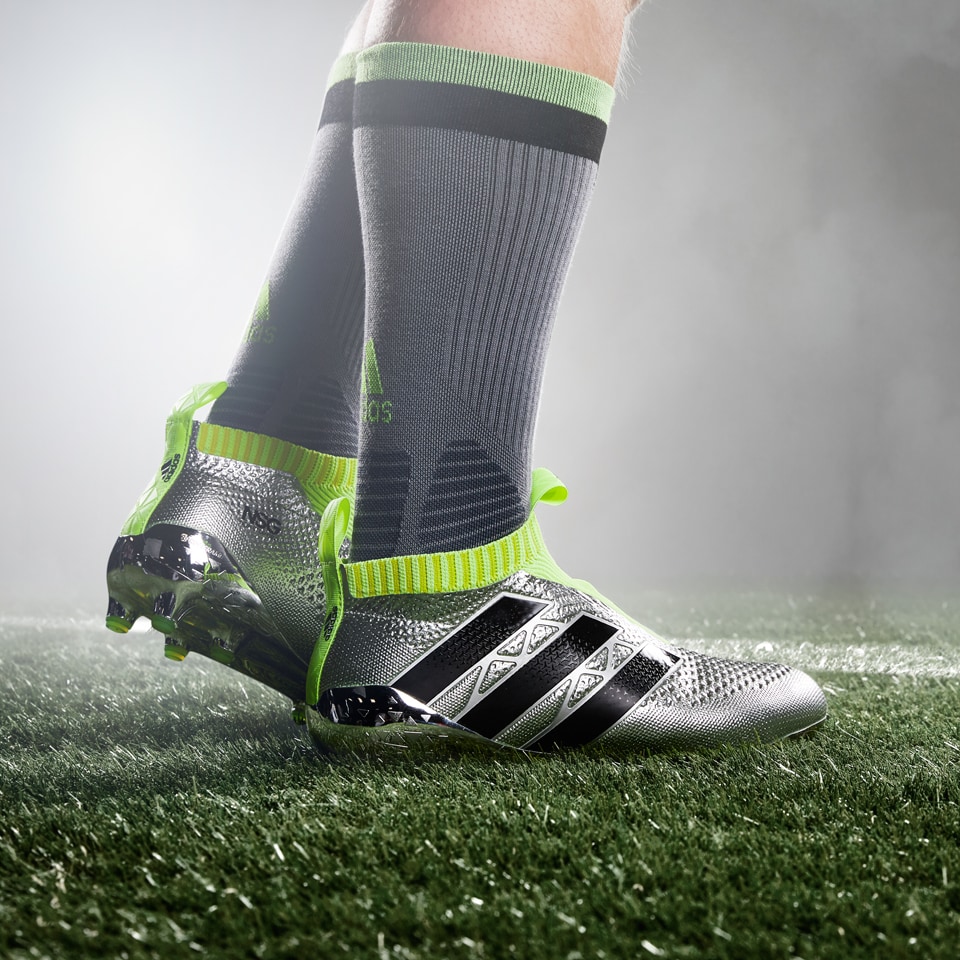 Nube autobiografía efecto adidas ACE 16+ Purecontrol FG - Botas de futbol-Plateado/Negro/Amarillo |  Pro:Direct Soccer