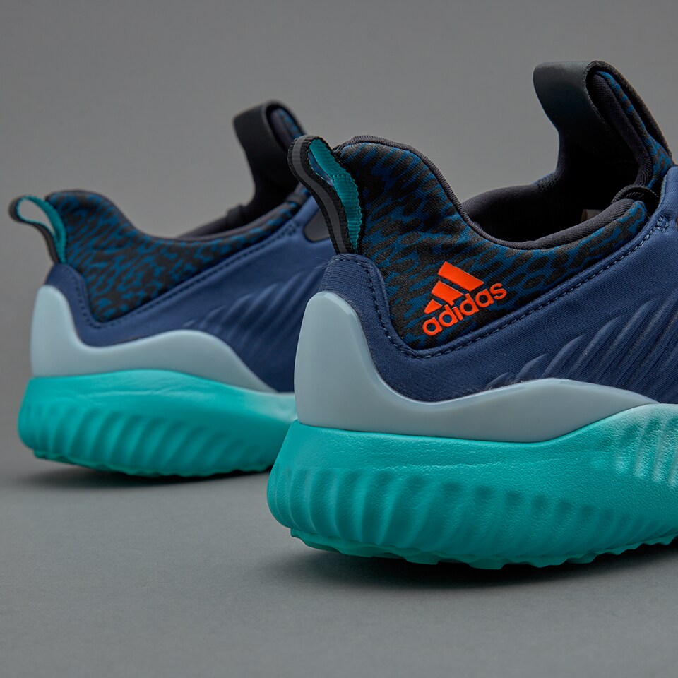 adidas Alphabounce Mineral Blue S16 Solar Red Shock Green S16 Mens Shoes AQ8215 Pro Direct Running