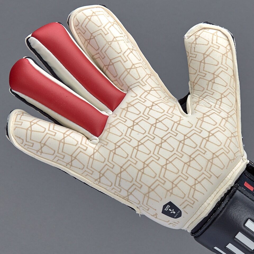 Tuto Maximus Elite Hybrid - Mens GK Gloves - White/Black/Tuto Red | Pro