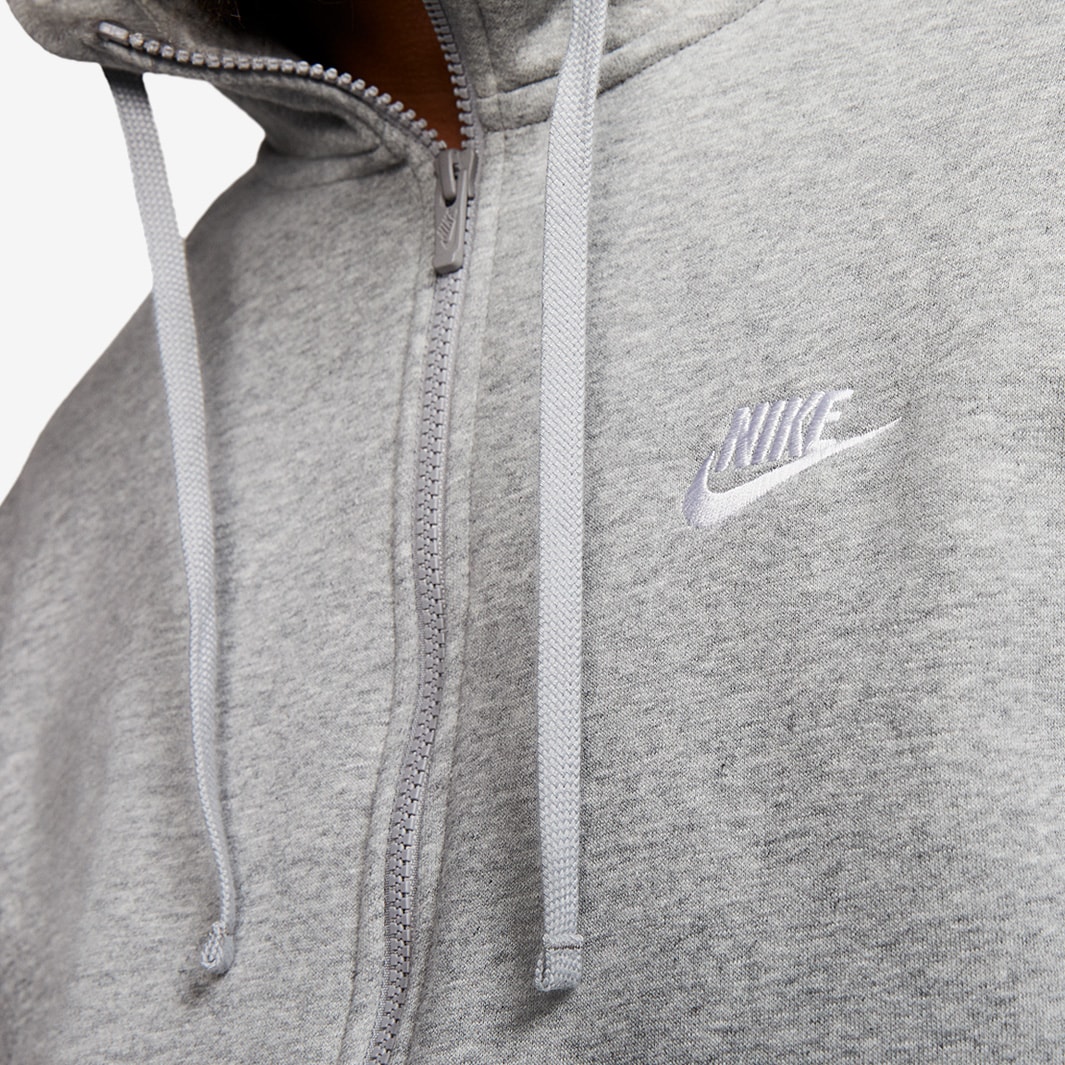 grey nike zip up mens