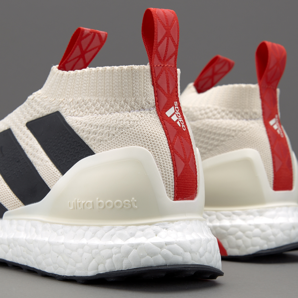 adidas ACE 17+ Purecontrol Ultraboost - Botas de futbol-Blanco/Negro/Rojo |  Pro:Direct Soccer