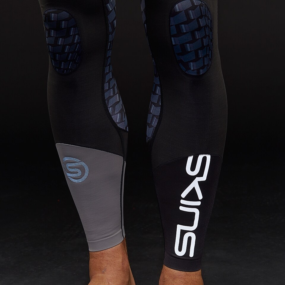 Skins Mens K-Proprium Long Tights - Mens Base Layer - Recovery - Espresso