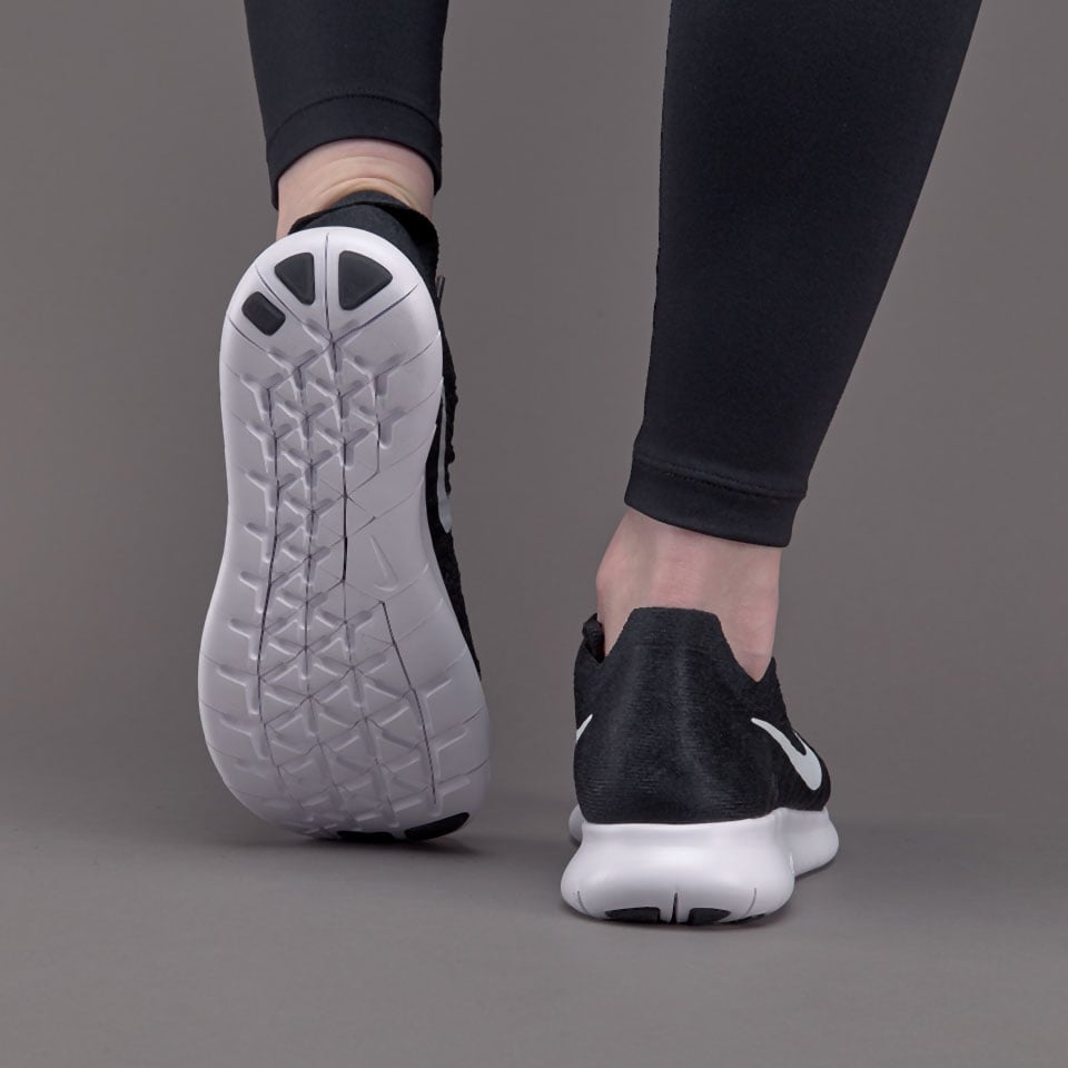 Damenschuhe Nike Damen Free RN Flyknit 2017 Schwarz/Weiß