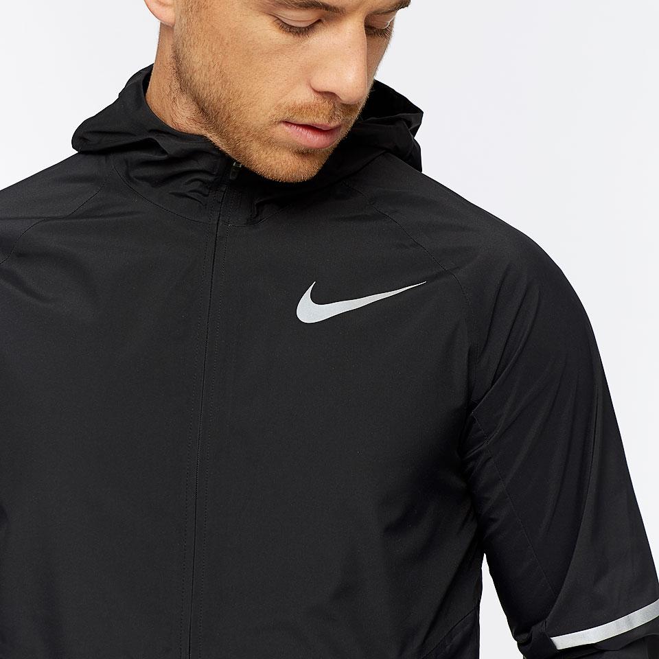Nike Zonal AeroShield Hooded Jacket - Black/Black - Mens Clothing ...