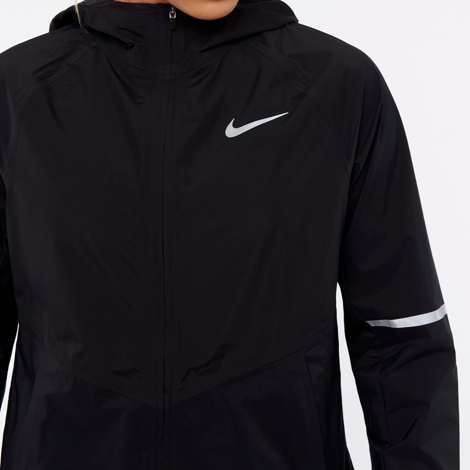 Nike Womens AeroShield Zonal Hooded Jacket - Black/Black