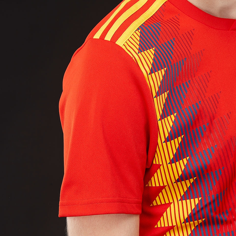 Adidas Men's Football Spain Home Jersey (CX5355_Red/Bogold_X-Large