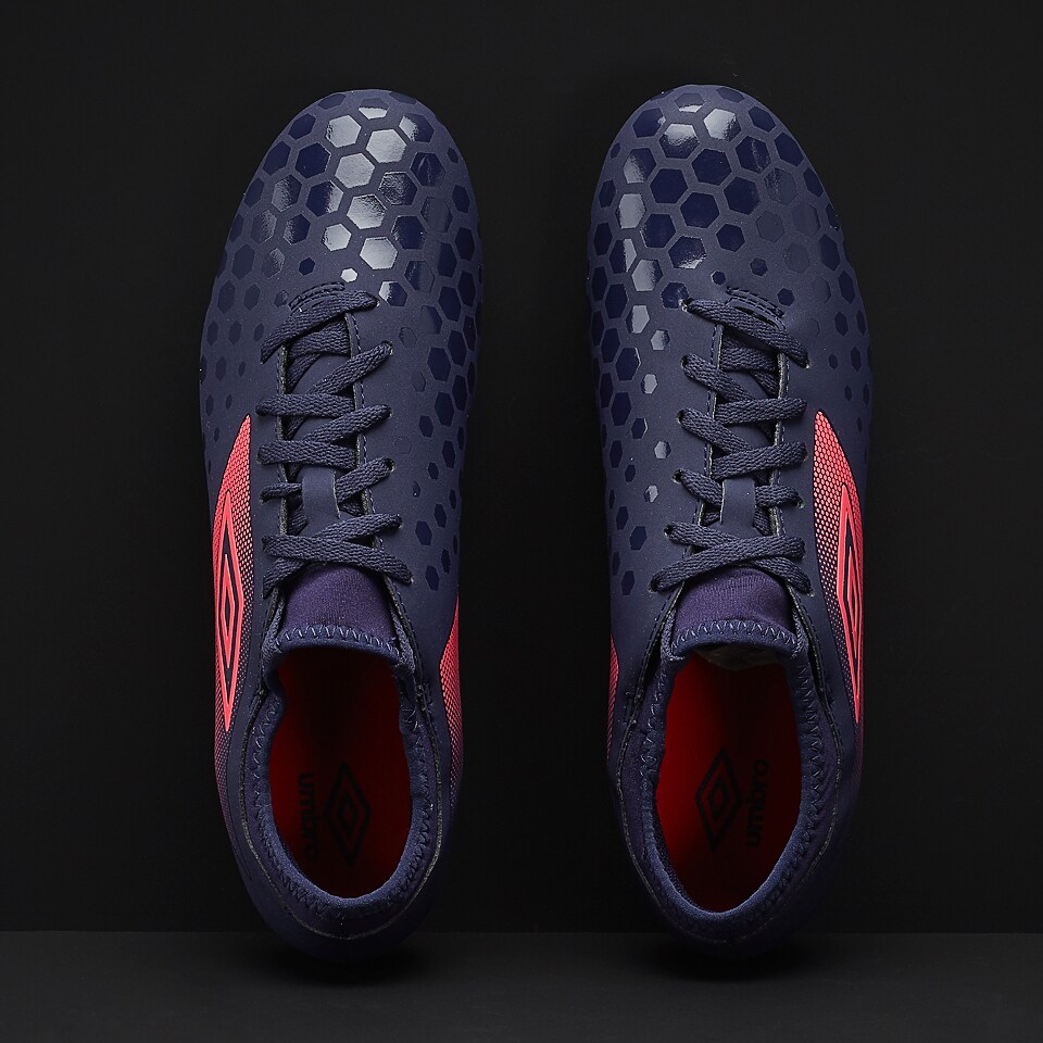 Umbro UX Accuro II Club FG Eclipse/Lava Pink/White Mens Boots