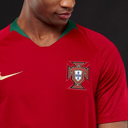 Nike Portugal 2018 Stadium Home SS Jersey - Gym Red image 5 |