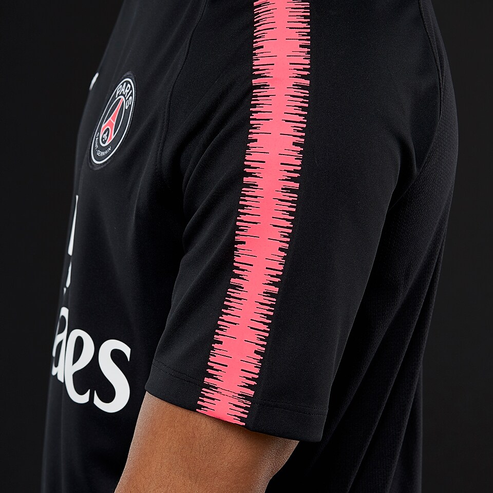 Haut Manches Courtes Nike Paris Saint-Germain 2018/19 Squad Noir