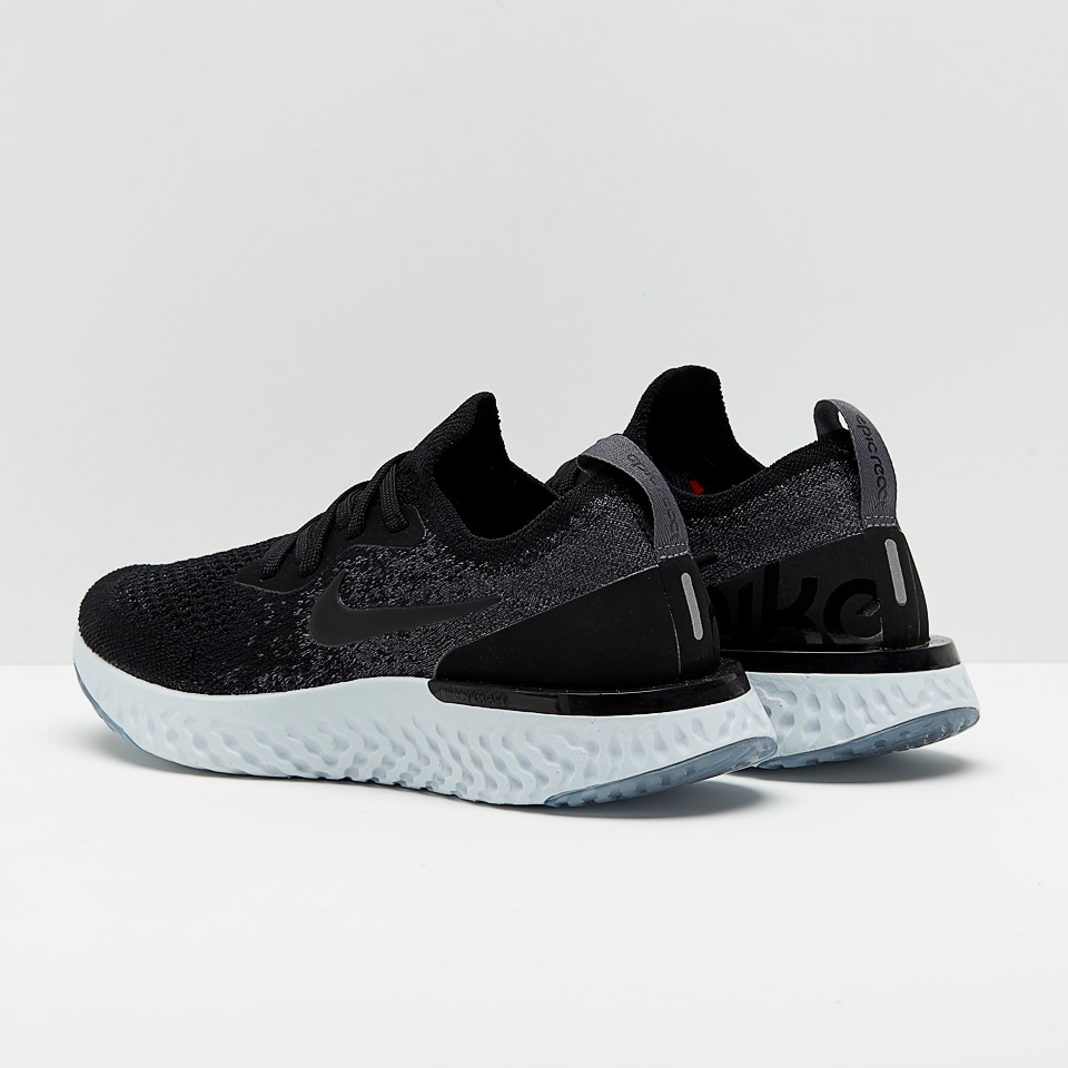 Nike epic react hotsell flyknit black dark grey