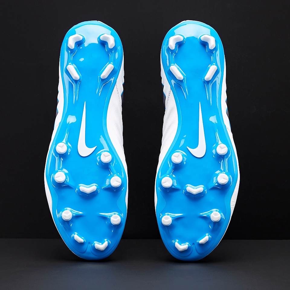 Nike Tiempo Legend VII Academy FG - White/Metallic Cool Grey/Blue