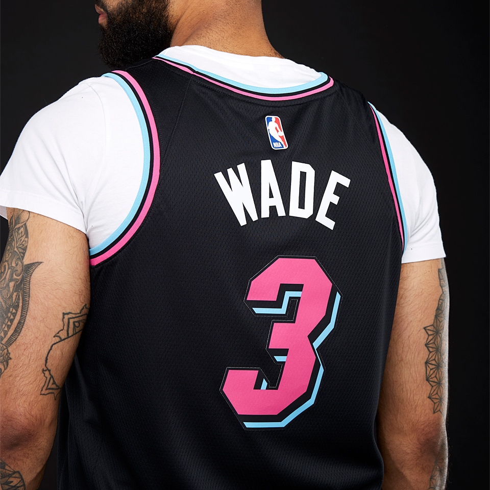 Dwyane Wade Miami Heat Black Vice City Jersey for Sale in Miami