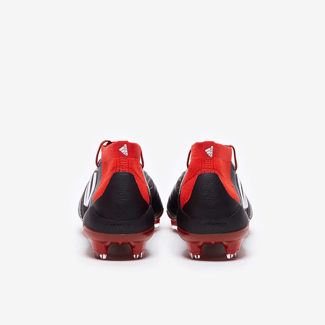 adidas Predator 18.1 Leather FG - Core Black/White/Red