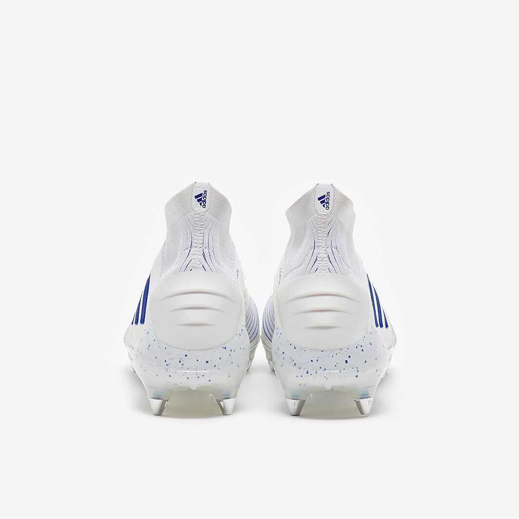 adidas Predator 19.1 SG - White/Bold Blue - Soft Ground - Mens