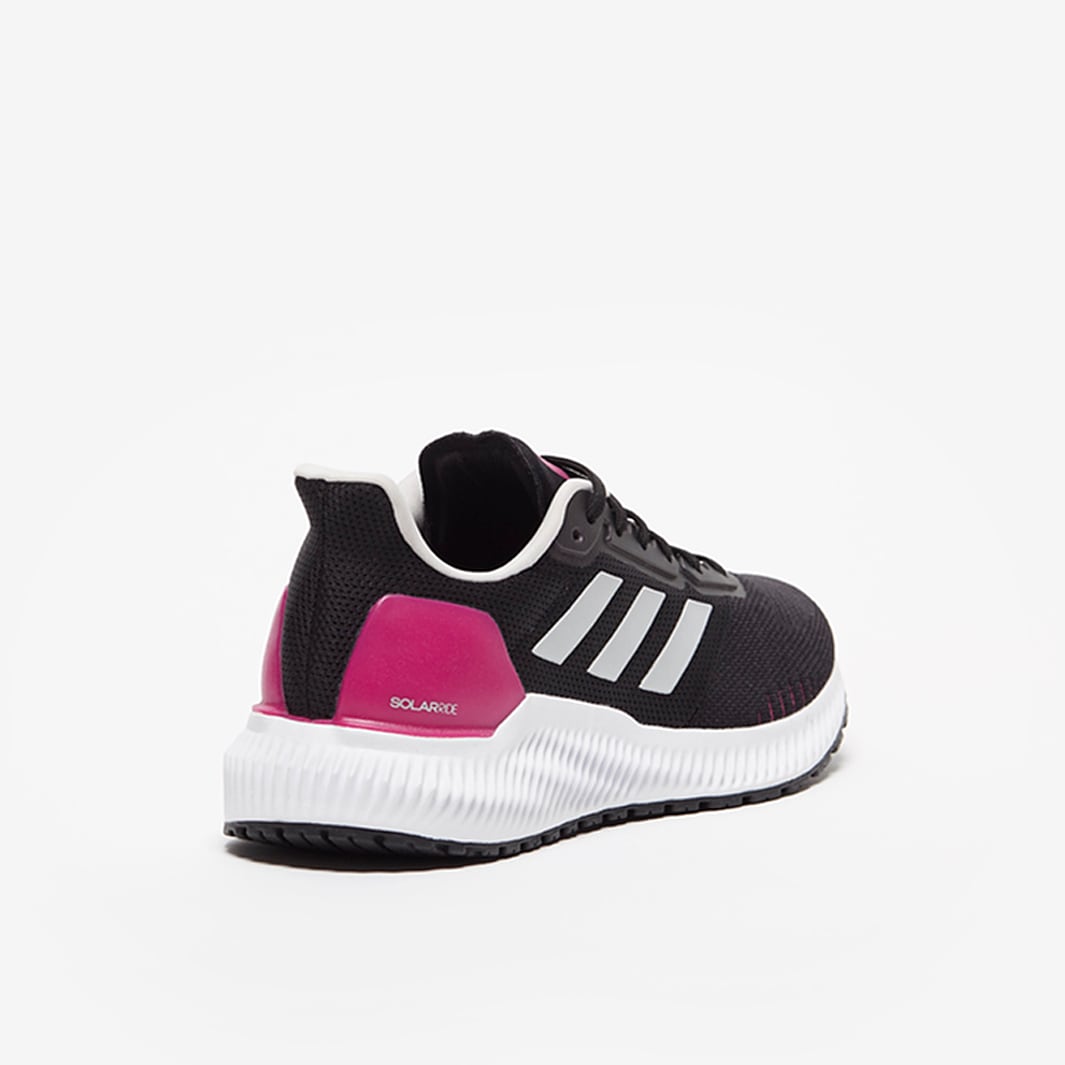 adidas Womens Solar Ride Core Black Grey One Real Magenta Womens Shoes EF1444 Pro Direct Running