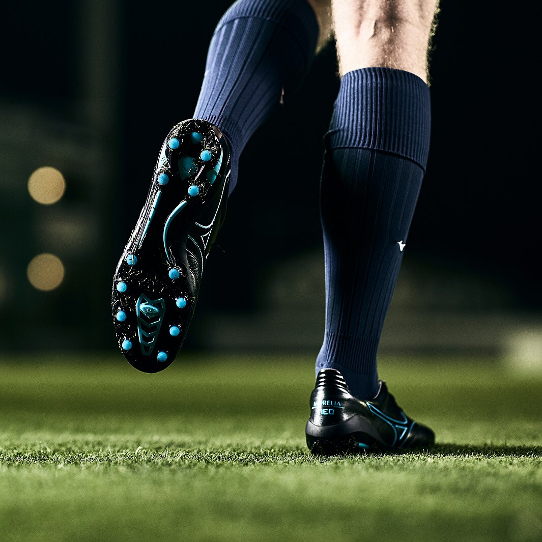 Mizuno Morelia Neo II FG Made In Japan - Black/Blue Atoll