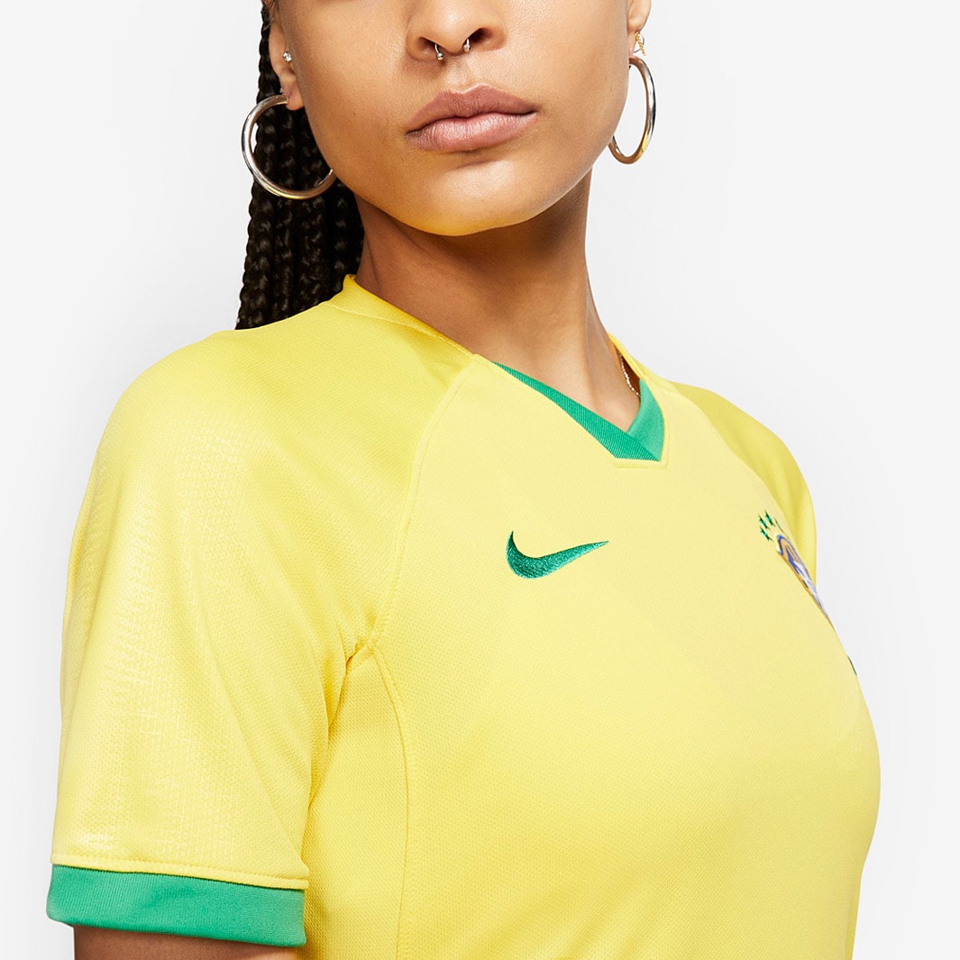 Nike Womens Brazil Soccer Jersey (Home 19/20) @ SoccerEvolution