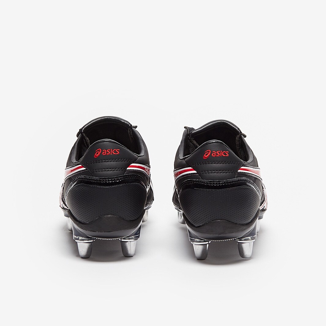 Asics Lethal Warno ST2 SG - Black / White / Red - Mens Boots