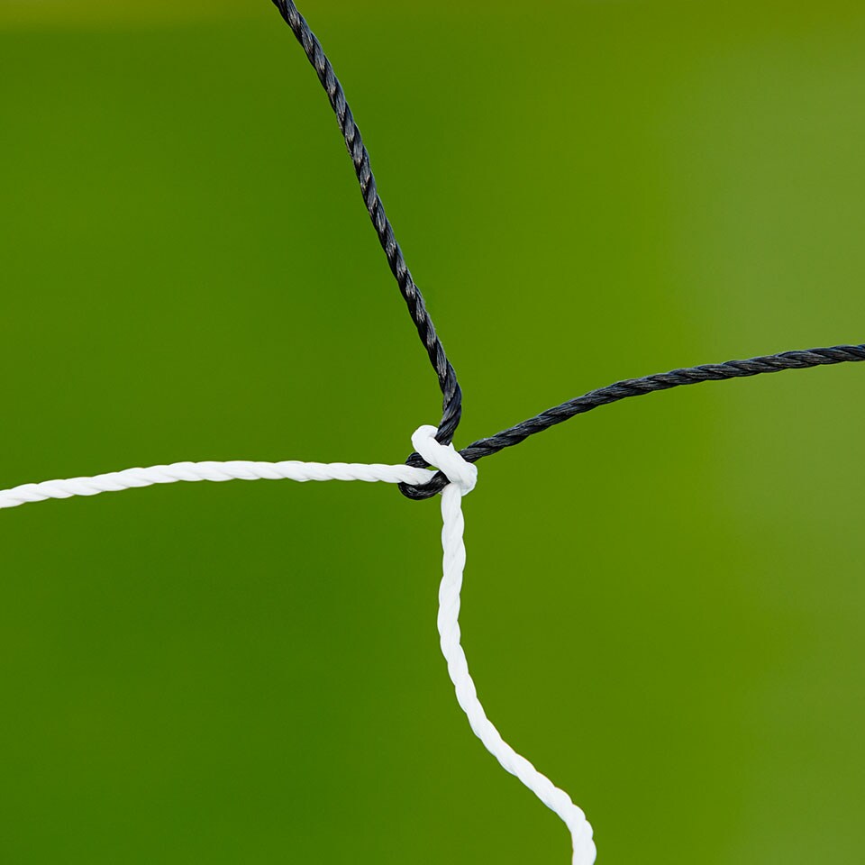 Pro Direct Diamond Goal Nets Flat Rung Nets Black / White