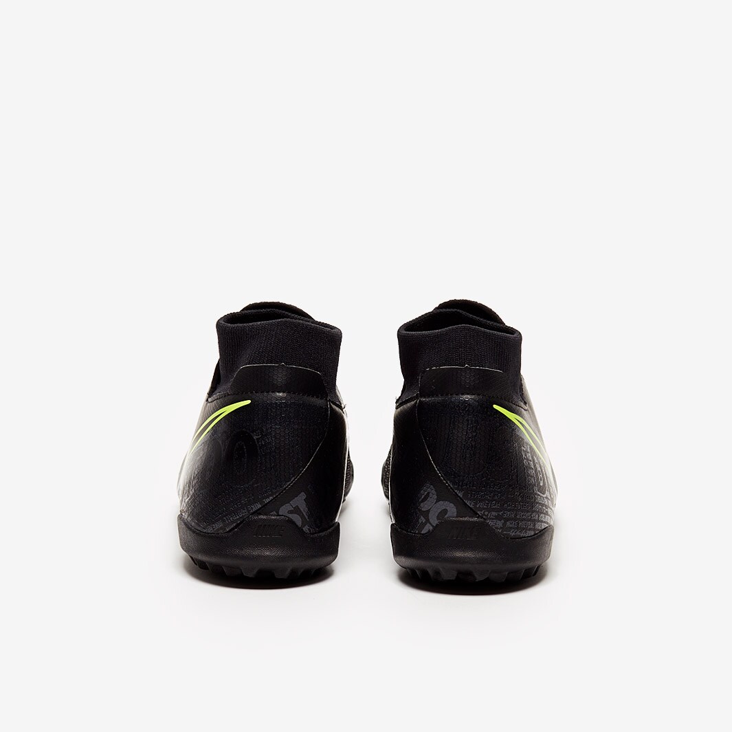 Nike Phantom VSN Academy DF TF - Black/Volt - Turf Trainer