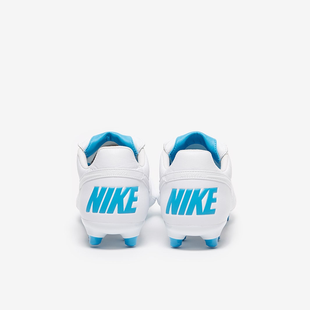 Nike サッカーシューズ ホワイト/ライトブルー Nike Premier II FG - White/Light Current Blue/White - Firm Ground