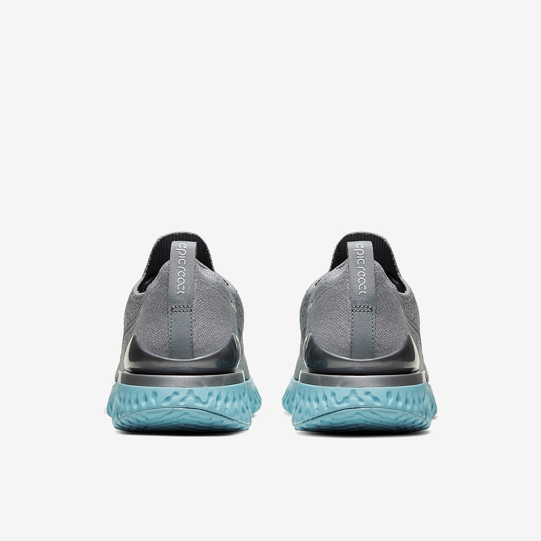 Nike Womens Epic React Flyknit Wolf Grey/Wolf Grey-Metallic