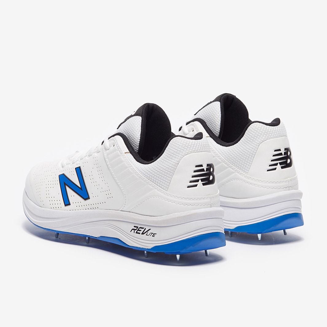 New Balance CK4030 Cricket Shoe White/ Blue Mens Shoes ProDirect